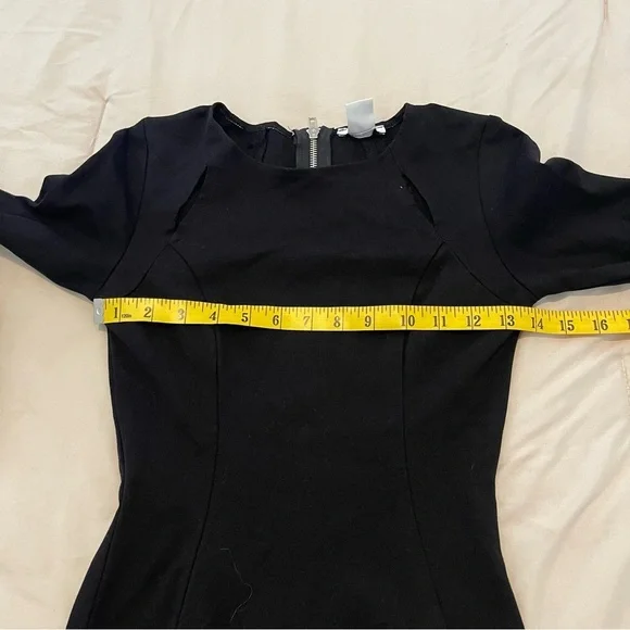 Bar III Classic Black Long Sleeve Dress Size S - Picture 2 of 6